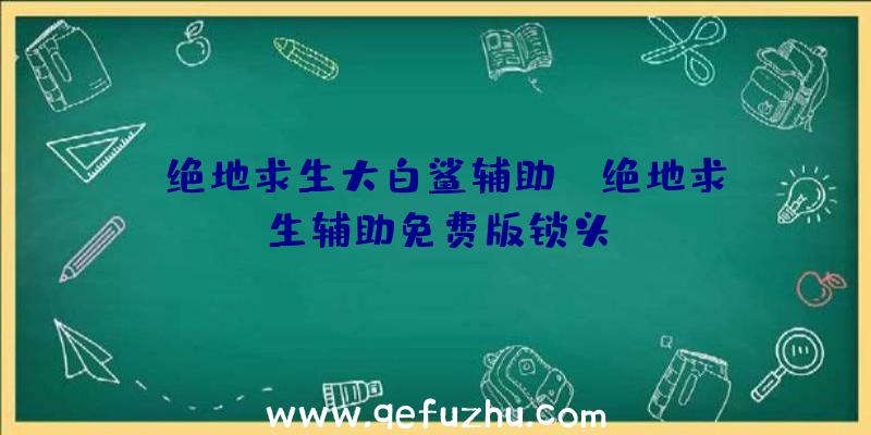 「绝地求生大白鲨辅助」|绝地求生辅助免费版锁头